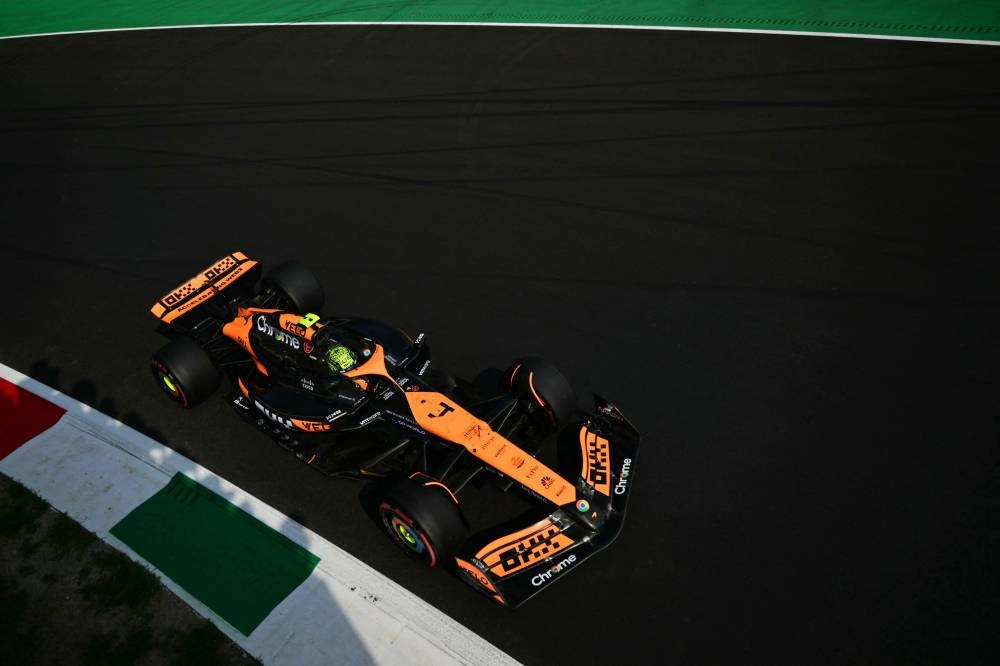 Lando Norris largará en primera fila en el Gran Premio de Monza. / AFP,image_description: