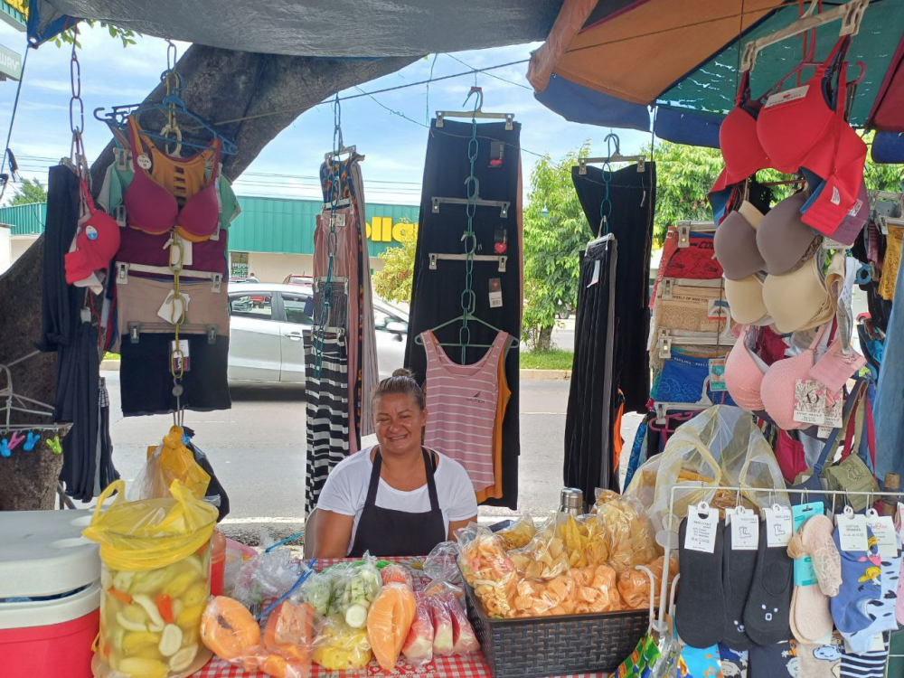 Jeaneth Zaldaña, comerciante, de 42 años. /Jessica Guzmán.