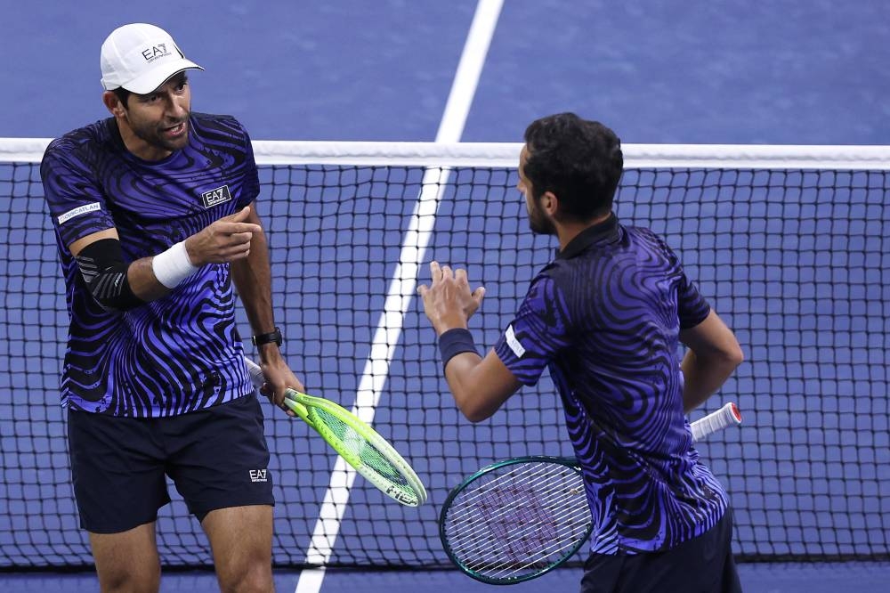 Marcelo Arévalo y Mate Pavic en el US Open, donde llegaron a la semifinal. / AFP,image_description:2024 US Open  Day 11