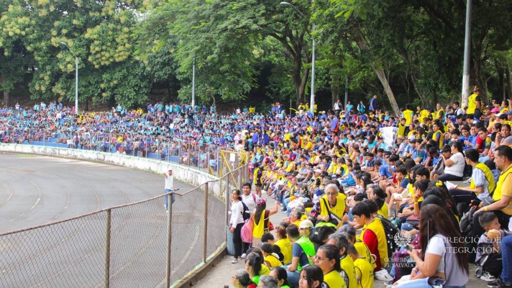 Horas antes, el evento desarrollado en el Estadio Ana Mercedes Campos, en Sonsonate. / Dirección de Integración.