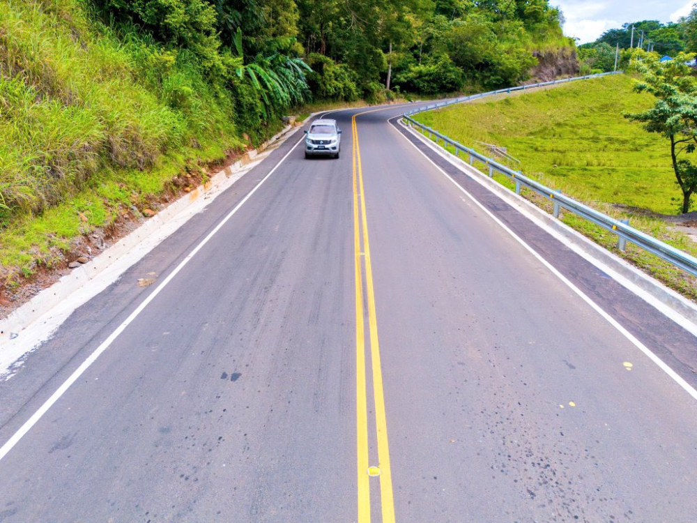 Sobre el kilómetro 125 de la carretera Longitudinal del Norte. / MOPT.