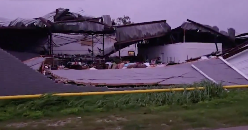 Daños por el huracán Francine en Houma, Louisiana,image_description: