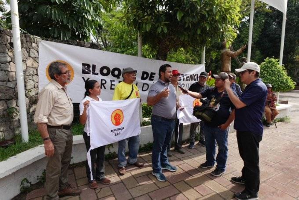 Miembros de la red de organizaciones de izquierda aglutinadas en el BRP. / BRP.,image_description: