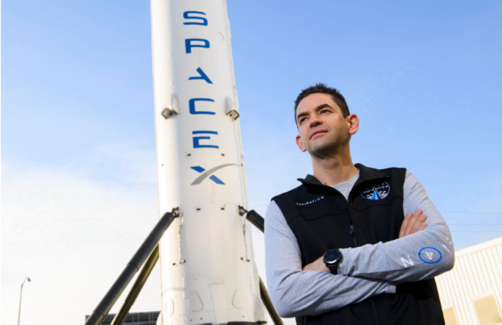 Jared Isaacman, multimillonario que viajó y colaboró con Space X/ Foto AFP.,image_description: