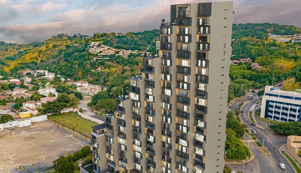 Vista de Origin, el primer complejo habitacional de Sforma, en Santa Elena. /Sforma,image_description: