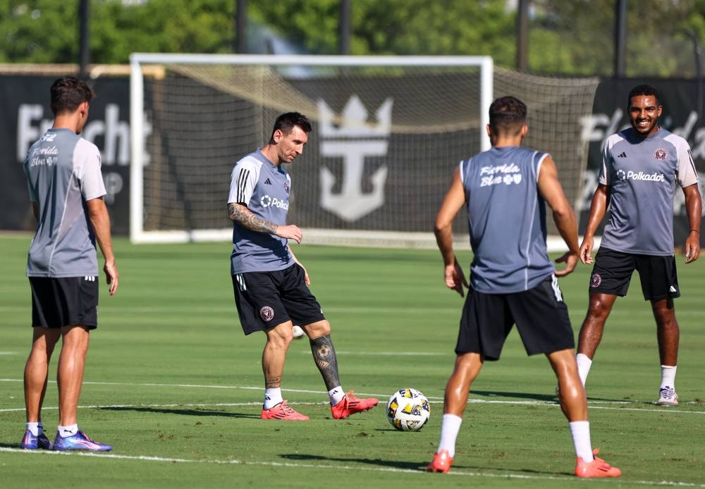 Lionel Messi, en un entrenamiento del Inter Miami. ,image_description: