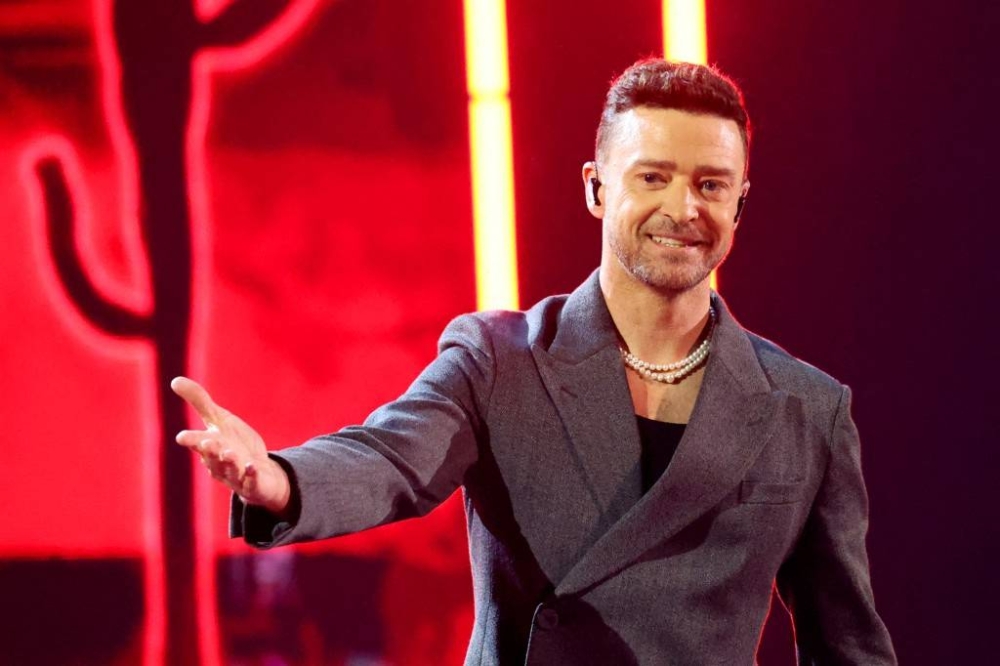 Justin Timberlake durante los iHeartRadio Music Awards en april de este año, en Hollywood, California. Photo by Amy Sussman / GETTY IMAGES NORTH AMERICA / Getty Images via AFP,image_description:2024 iHeartRadio Music Awards  Show