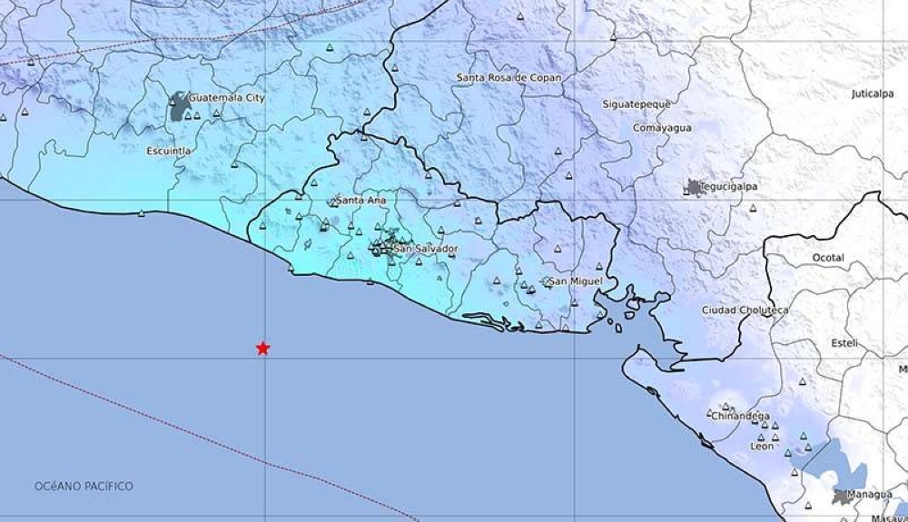 El MARN descarta riesgo de tsunami por la actividad de sismo en la costa de Sonsonate. /MARN,image_description: