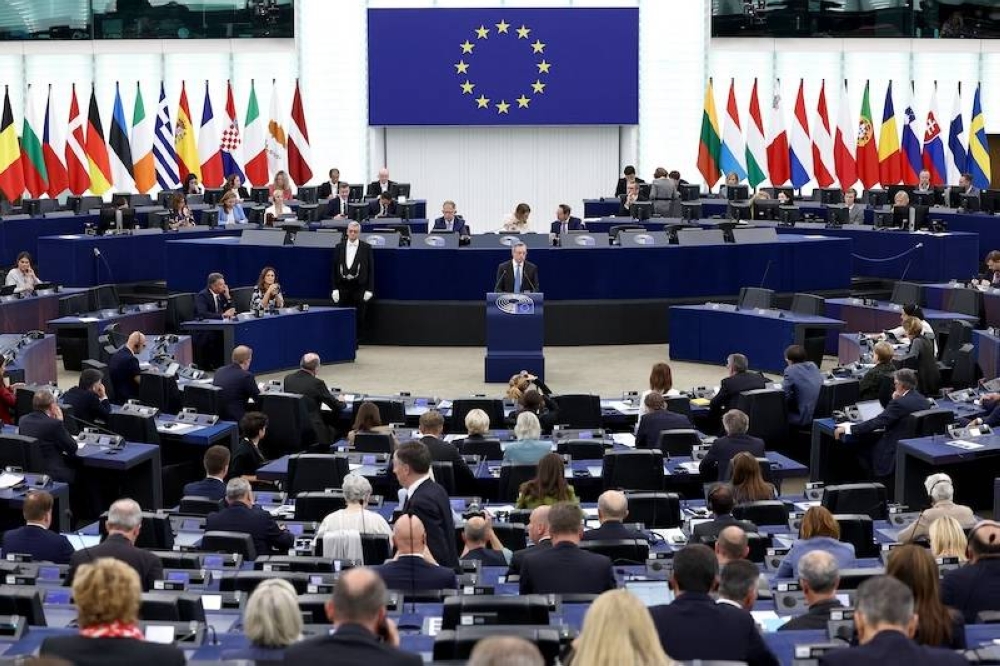 Sesión del Parlamento Europeo en Estrasburgo, Francia./AFP ,image_description: