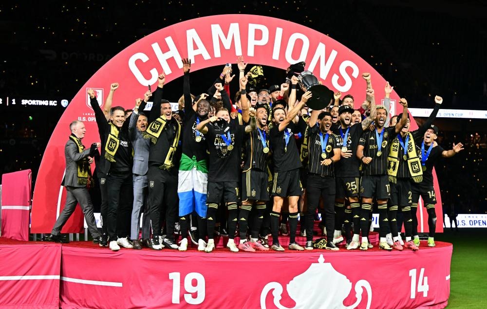 LAFC celebra el título de la US Open Cup. / AFP,image_description: