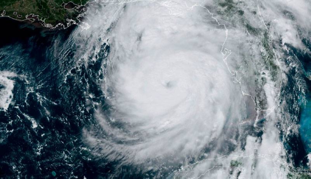 Imagen del huracán Helene de la Oficina Nacional de Administración Oceánica y Atmosférica. / AFP