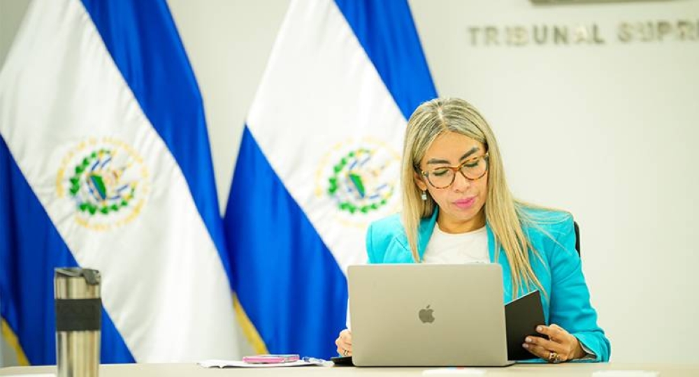 Roxana Soriano, presidenta del Tribunal Supremo Electoral TSE para el periu0301odo 20242029. / TSEElSalvador,image_description: