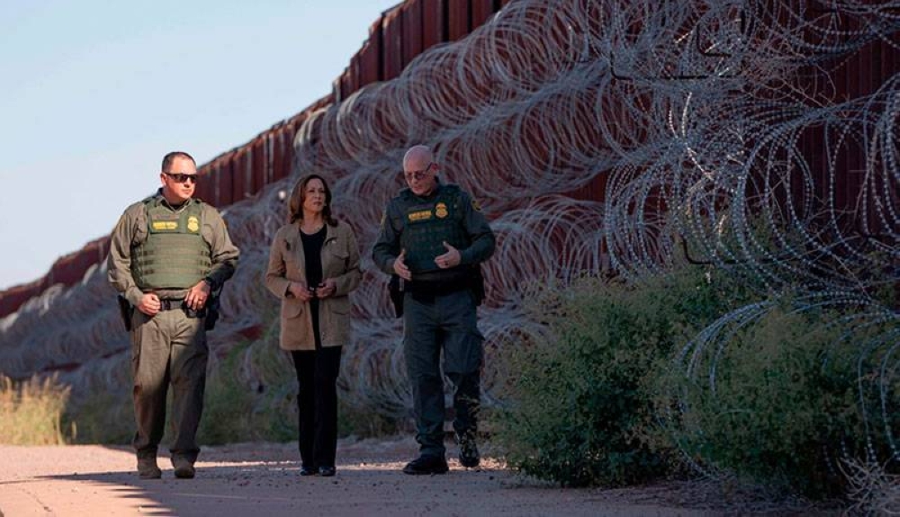 Harris busca redirigir el voto en la zona de Arizona, el cual está dominado por su rival Donald Trump. / AFP