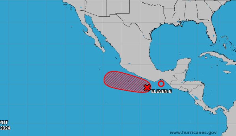 Imagen de la trayectoria de la depresión tropical 11E,image_description: