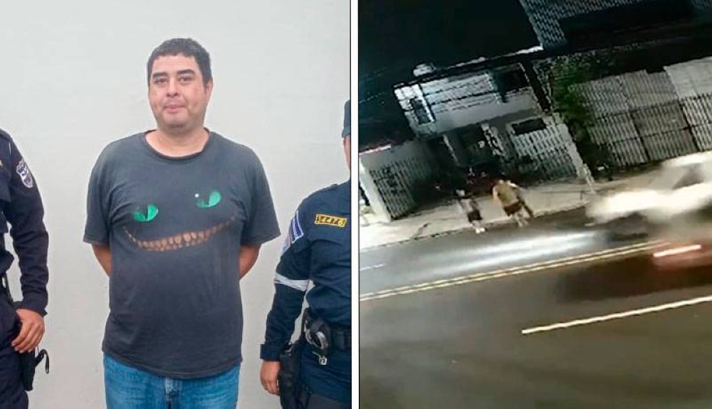 La PNC presentó Misael Fernando Ponce González, señalado de atropellar a tres personas. / PNC,image_description: