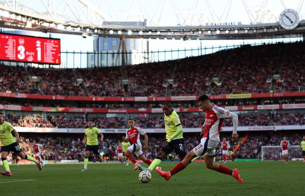 El brasileño Gabriel Martinelli fue clave en la victoria del Arsenal. / AFP,image_description: