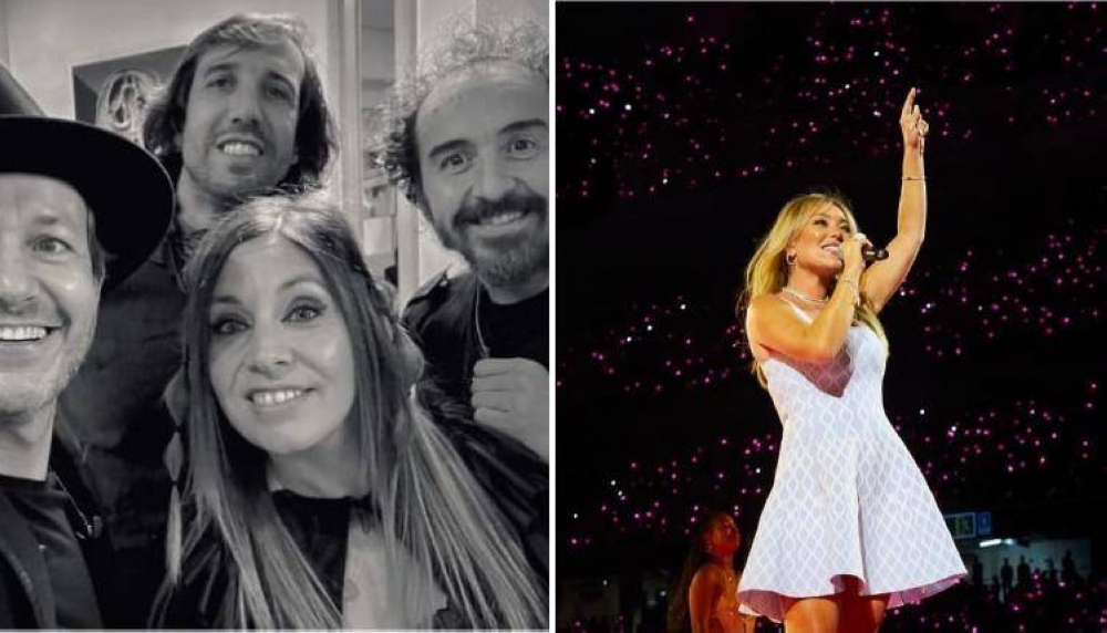 Leire izq., de 45 años, pasó 16 años al frente de la banda, originalmente famosa por la voz de Amaia Montero der..,image_description: