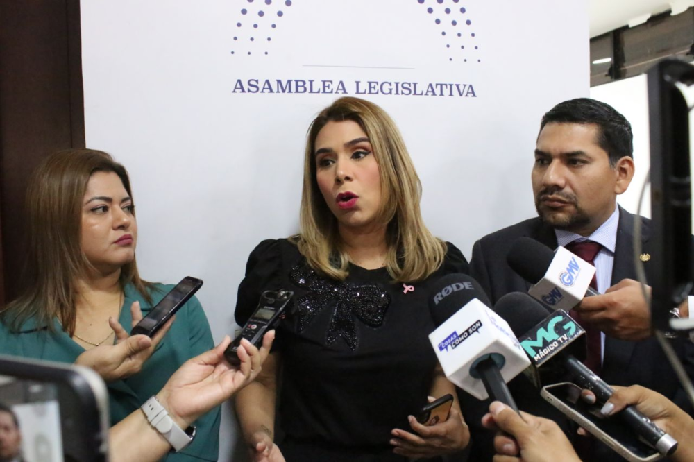 Diputada Marcela Villatoro y diputado Francisco Lira, de Arena. / Lisbeth Ayala.,image_description: