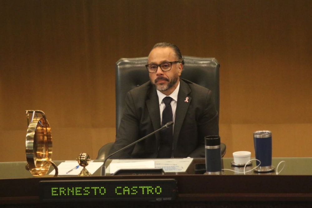 Ernesto Castro, presidente de la Asamblea Legislativa. / Lisbeth Ayala.,image_description: