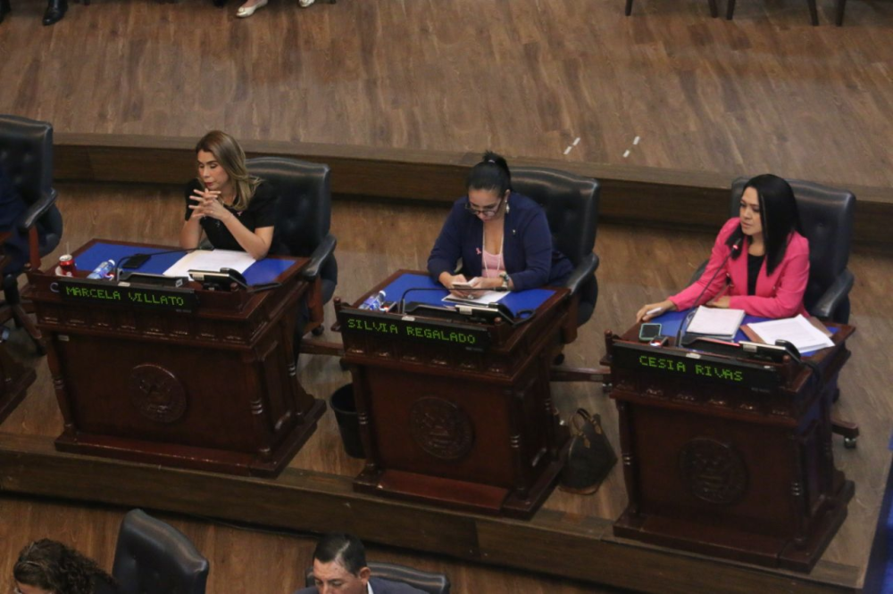 Diputadas de Arena y Vamos en la sesión plenaria de este miércoles. / Lisbeth Ayala.,image_description: