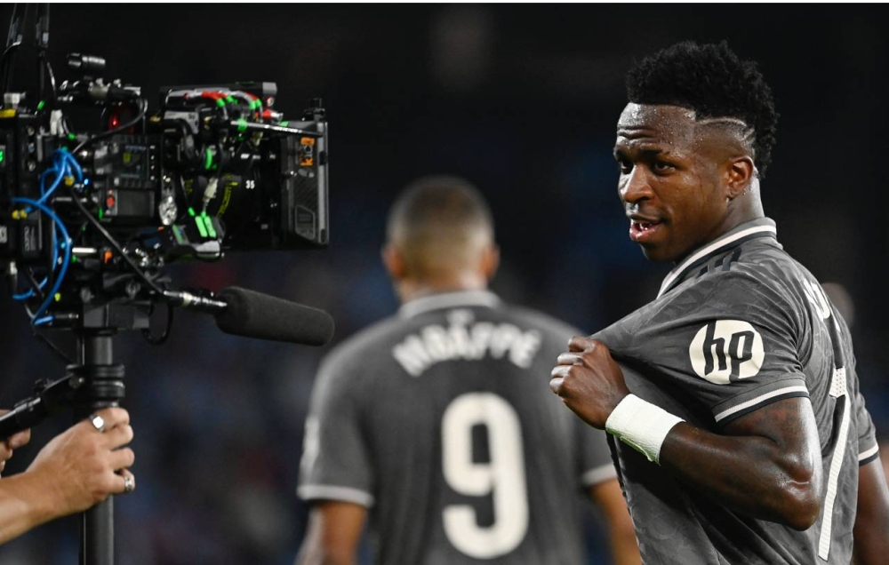 Vinicius celebra su gol al Celta. / AFP,image_description: