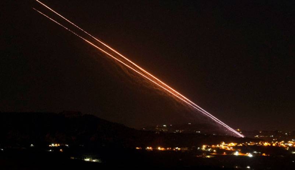 Imagen de la defensa antimisiles de Israel en la frontera con Líbano. / AFP,image_description: