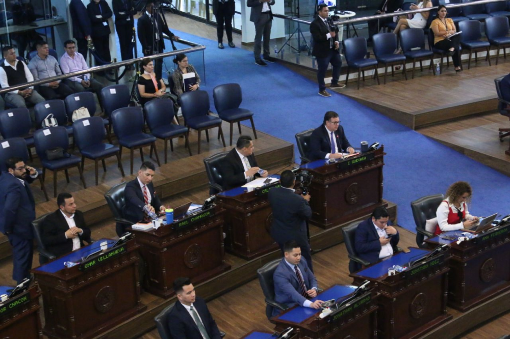 La Asamblea Legislativa está ampliamente dominada por Nuevas Ideas.,image_description: