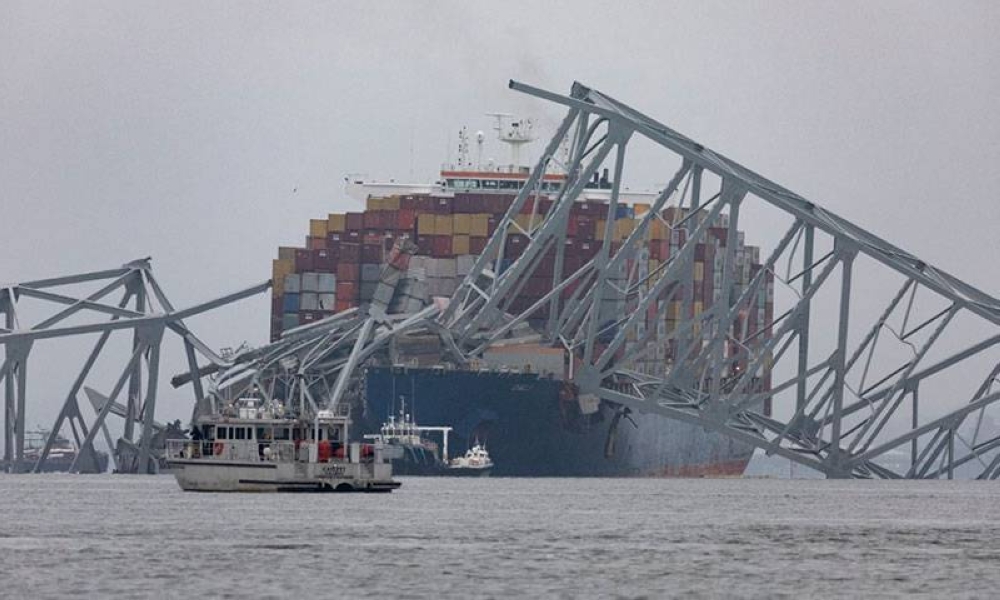 El accidente en el puerto de Baltimore ocurrió el 26 de marzo de 2024.,image_description: