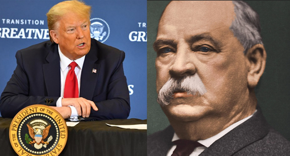 Donald Trump y Grover Cleveland.,image_description: