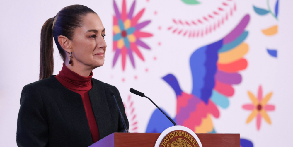 La presidenta de México Claudia Sheinbaum afirmó que bajo su gobierno va a haber buena relación con Estados Unidos/ Foto cortesía GobiernoMX.,image_description: