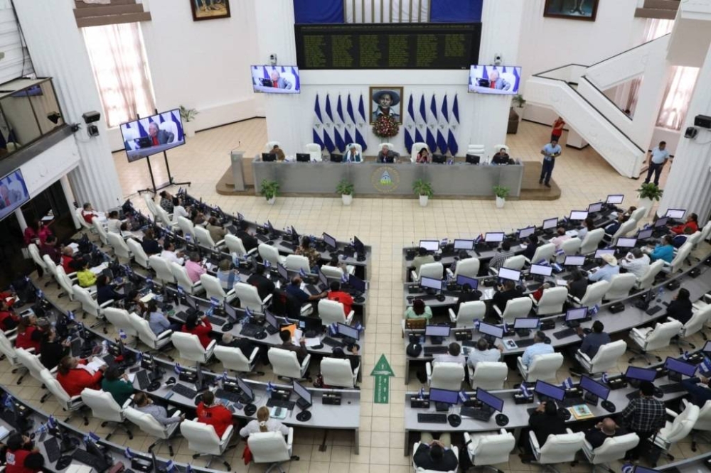 Vista general de una sesión plenaria de la Asamblea Nacional de Nicaragua/ Foto Europa Press remitida Asamblea Nacional de NIcaragua.n,image_description: