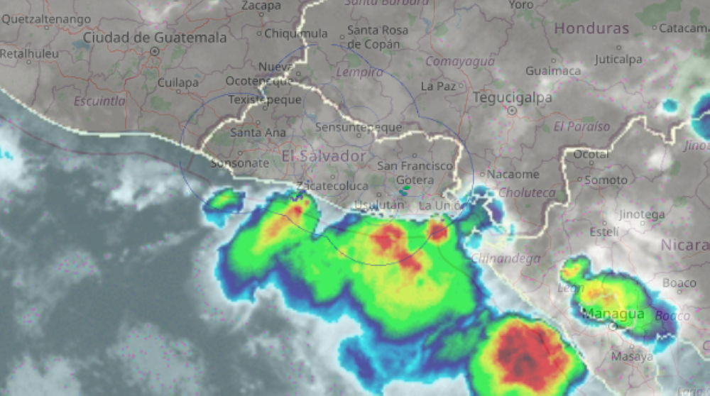 Las lluvias acumularon más de 40 milímetros de agua el sábado en Jucuarán, Usulután.,image_description: