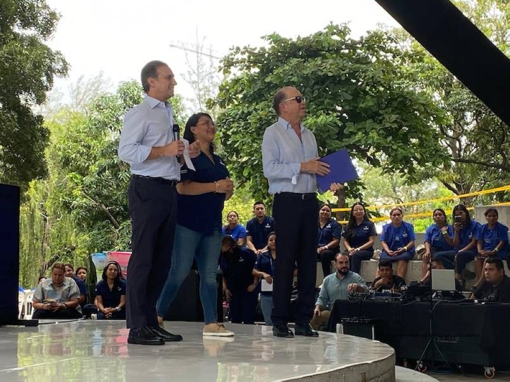 Don Ricardo Poma y don Alejandro Poma, de Fusal, participaron en el evento.