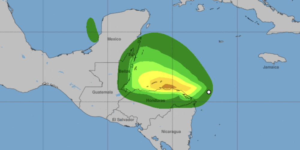 La Tormenta Tropical Sara afectará principalmente a Honduras, pero también traerá lluvias a El Salvador, Belice, Guatemala y Nicaragua./CNH,image_description: