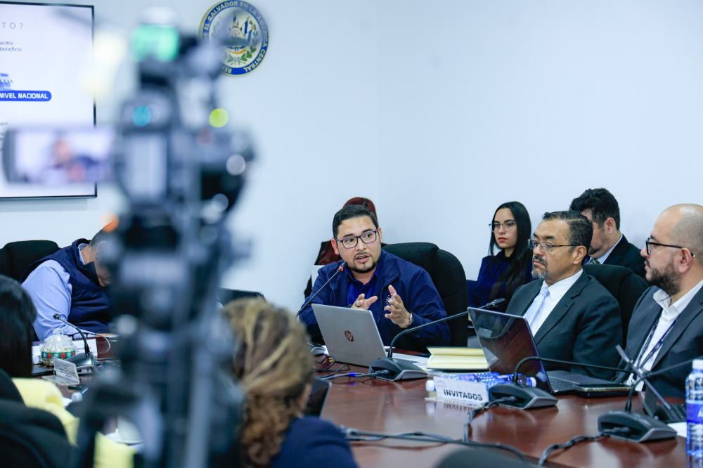 El presidente de la ANDA, Francisco Castaneda, en la Comisión de Hacienda de la Asamblea Legislativa. / ANDASV.,image_description: