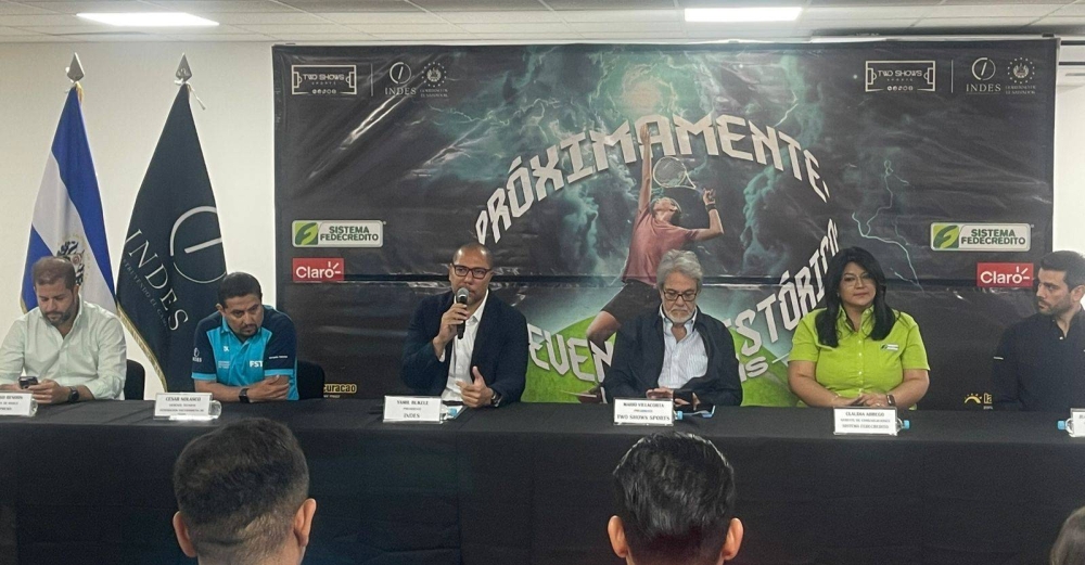 A través de una conferencia de prensa, INDES lanzó oficialmente el El Salvador Open 2024/ Foto cortesía.