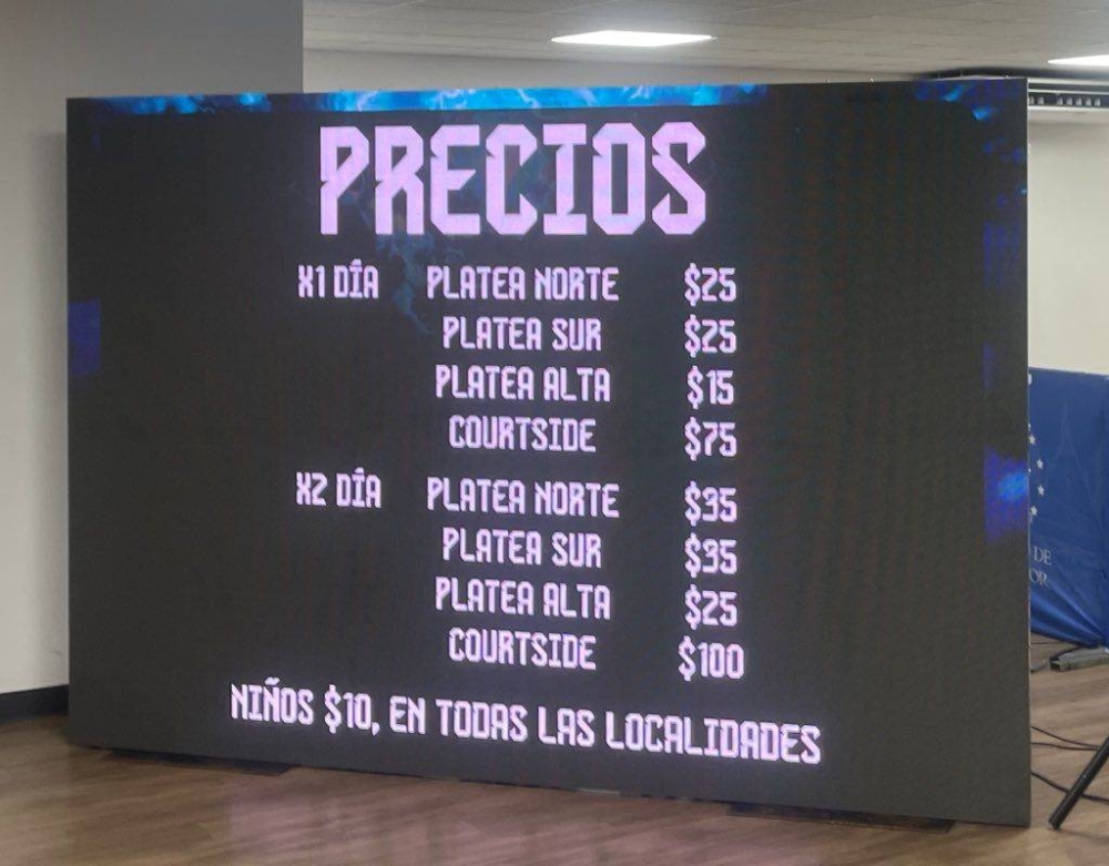 Estos serán los precios del El Salvador Open 2024/ Foto Claudio Martínez.