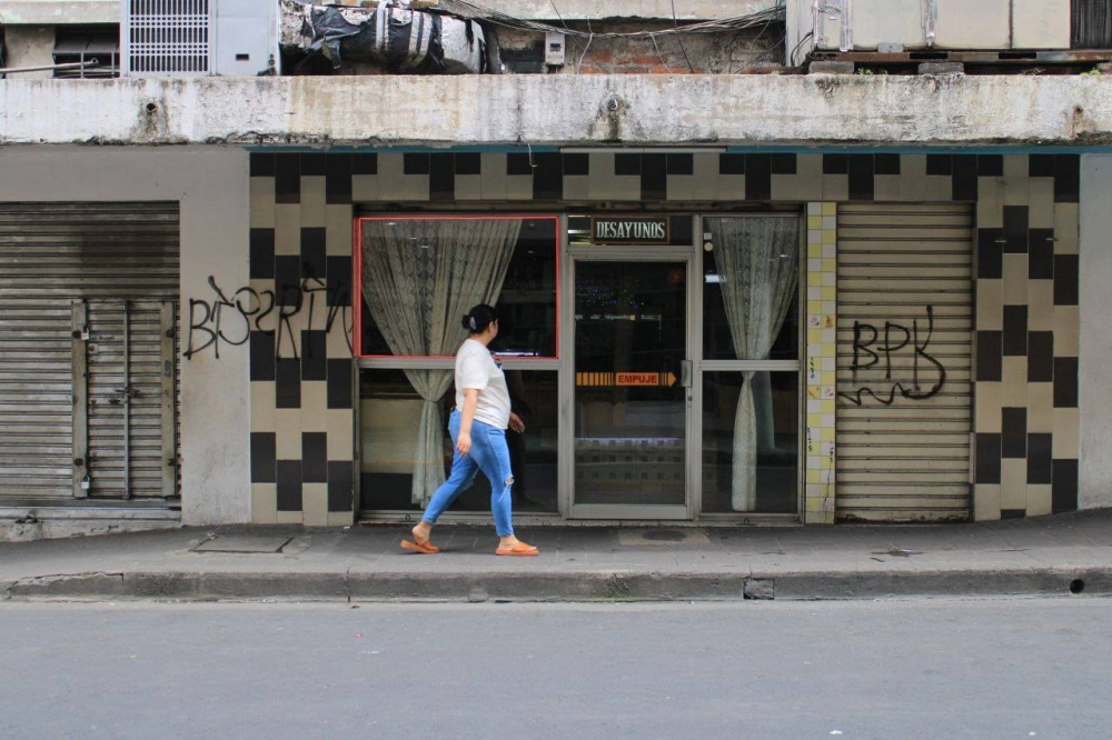 La casa matriz de Mía Pizza, ubicada en la 4a calle Poniente de San Salvador. / Alexander Montes. 