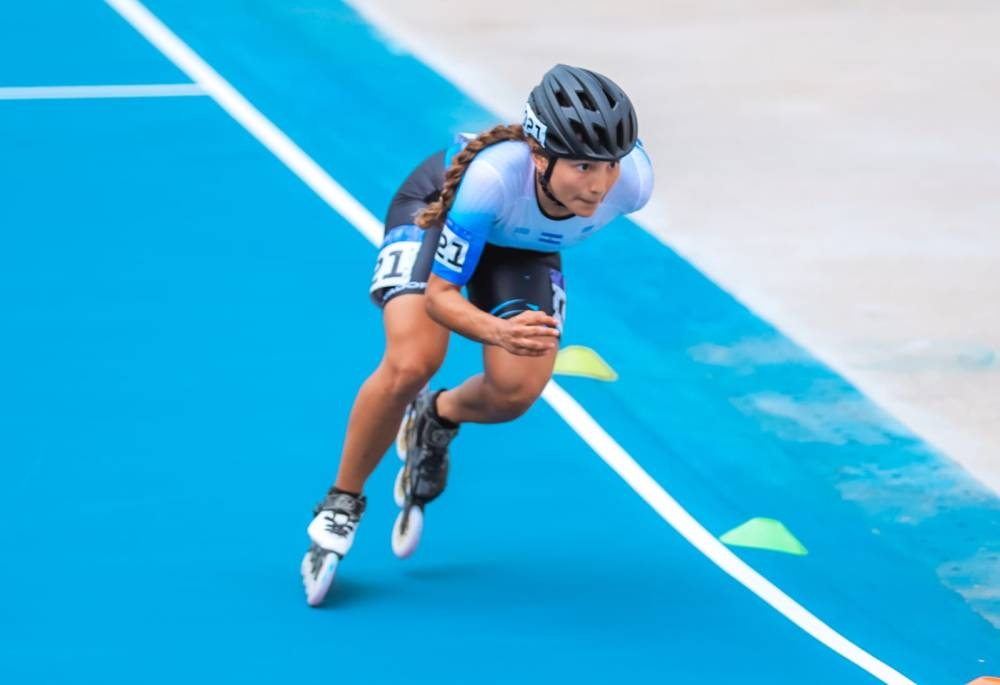 La patinadora Ivonne Nóchez quiere más gloria. 