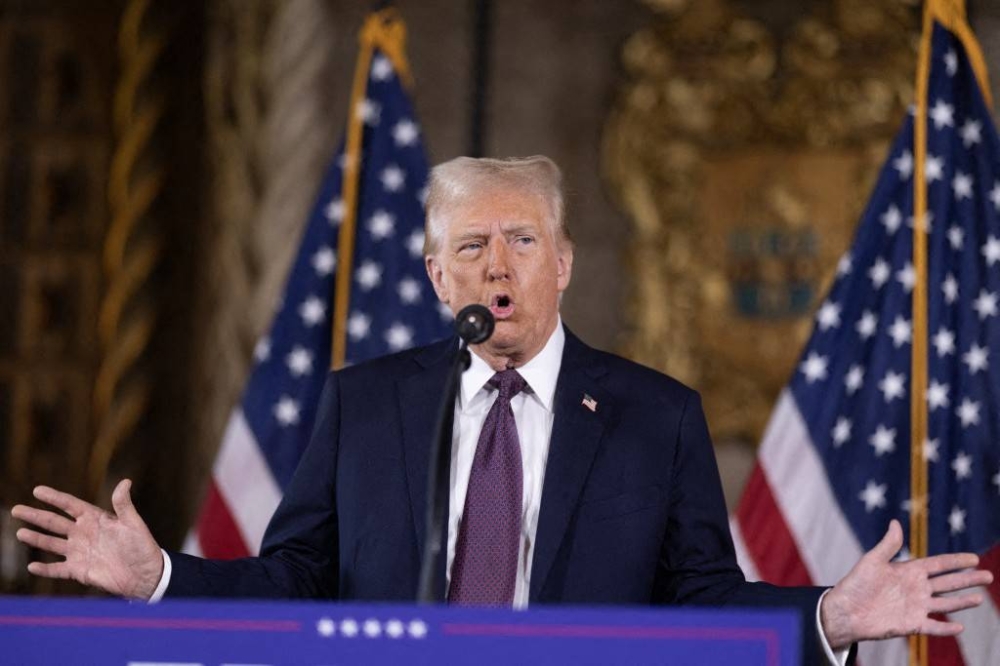 Donald Trump, presidente electo de Estados Unidos / Foto Scott Olson AFP. ,image_description:PresidentElect Trump Holds Press Conference At MarALago