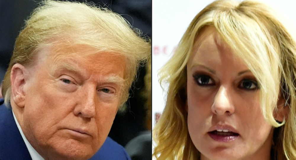 Donald Trump y Stormy Daniels.,image_description: