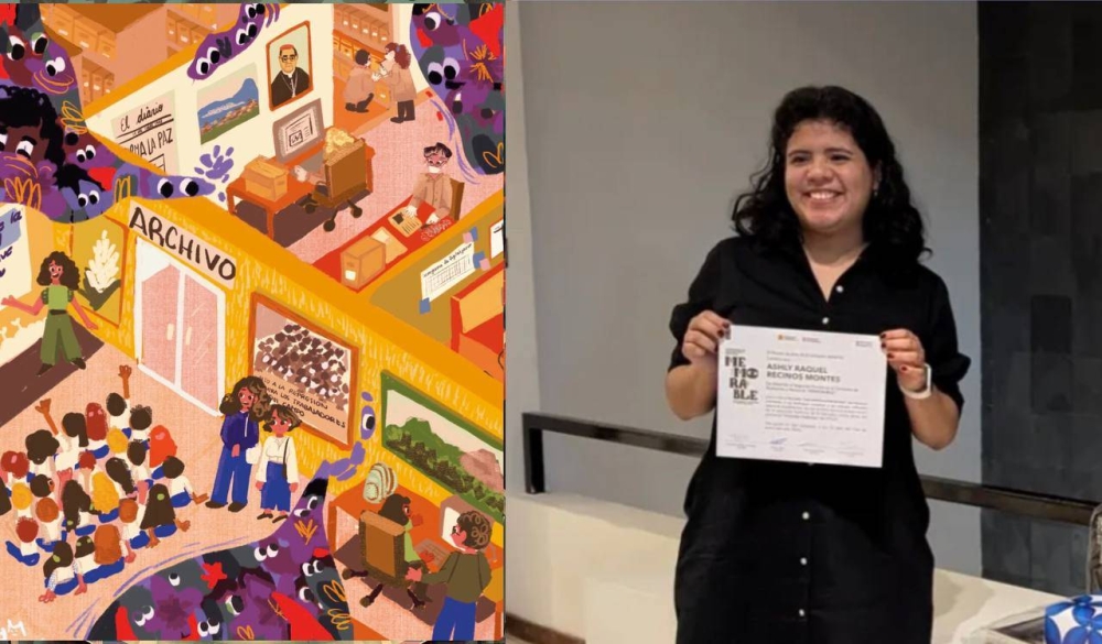 Segundo lugar: “Los archivos históricos” de Ashly Raquel Recinos Montes.