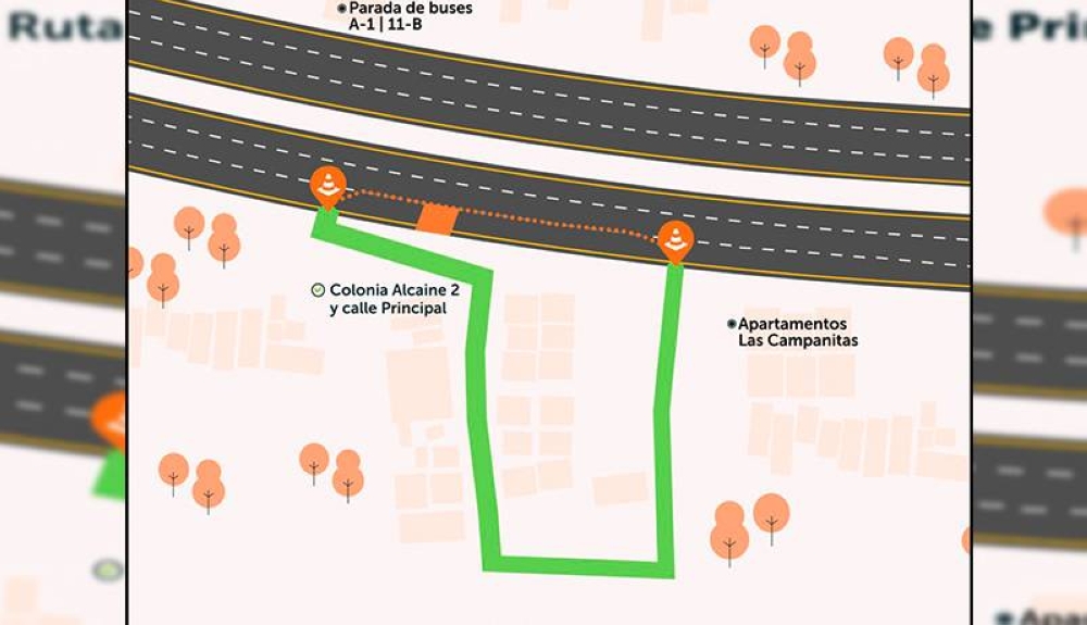 Según Fovial, en la primera fase se intervendrán el carril derecho y después los carriles, central e izquierdo./Fovial,image_description: