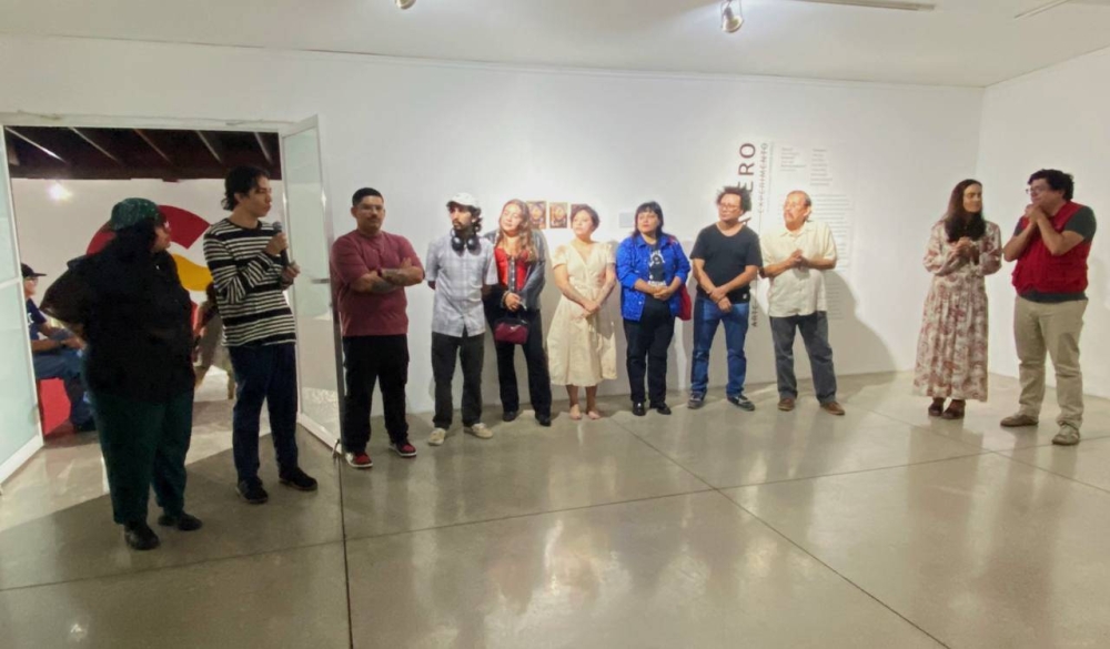 Artistas y representantes del Centro Cultural de España en El Salvador inauguraron la 4a edición de la muestra de arte conceptual.