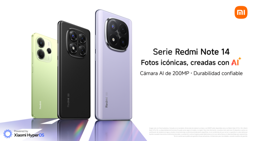 Toda la serie Redmi Note 14 está fabricada para ofrecer estilo y resistencia, asegurando que cada modelo sea una inversión confiable y duradera, adaptada a diferentes necesidades y presupuestos. / Foto Cortesía.,image_description: